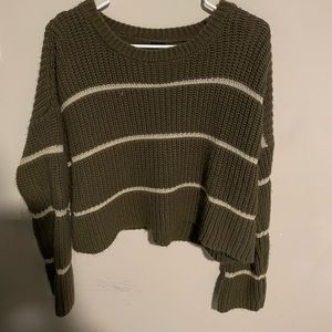 green striped sweater